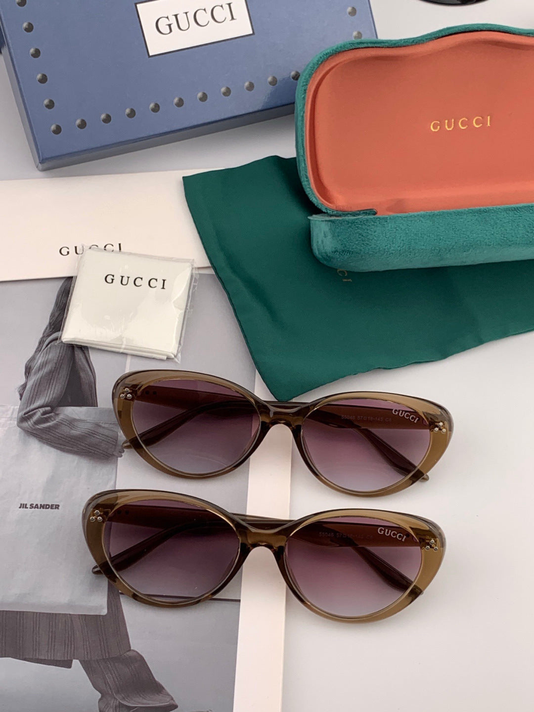 Gucci G65504 Polarized Fashion Gold Lens Sunglasses for Men & Women - 398416 - detail image 7
