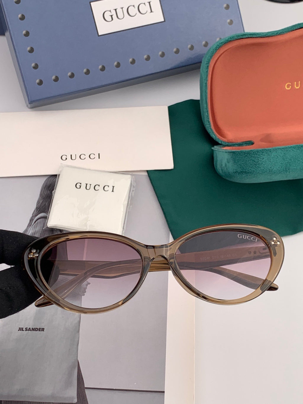 Gucci G65504 Polarized Fashion Gold Lens Sunglasses for Men & Women - 398416