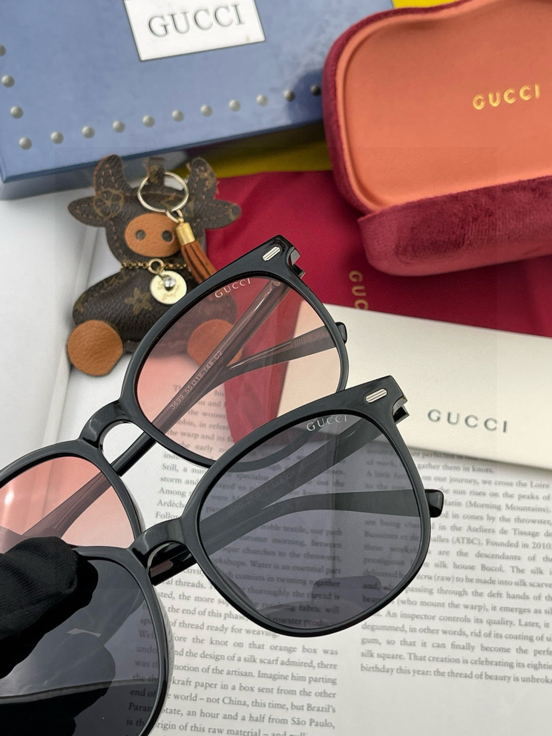 Gucci G9369 Polarized Round Silver Lens Sunglasses for Men & Women - 398417 - detail image 2
