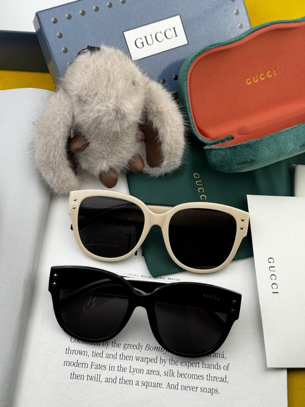 Gucci G1907 Polarized Round Black Lens Sunglasses for Women - 398408 - detail image 5