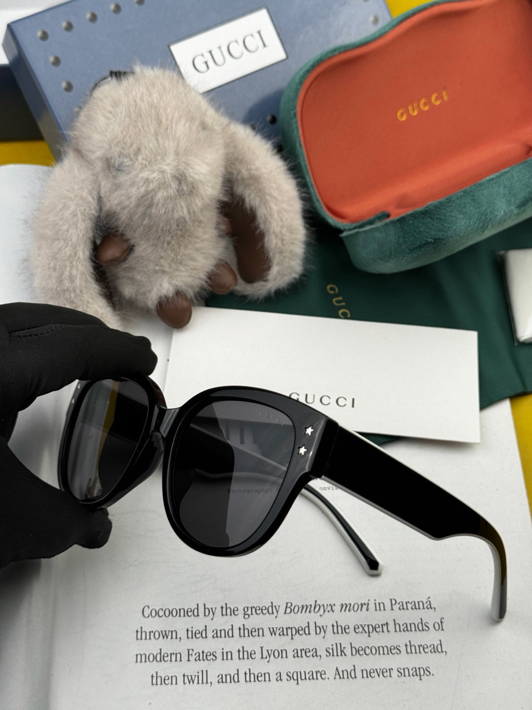 Gucci G1907 Polarized Round Black Lens Sunglasses for Women - 398408 - detail image 2