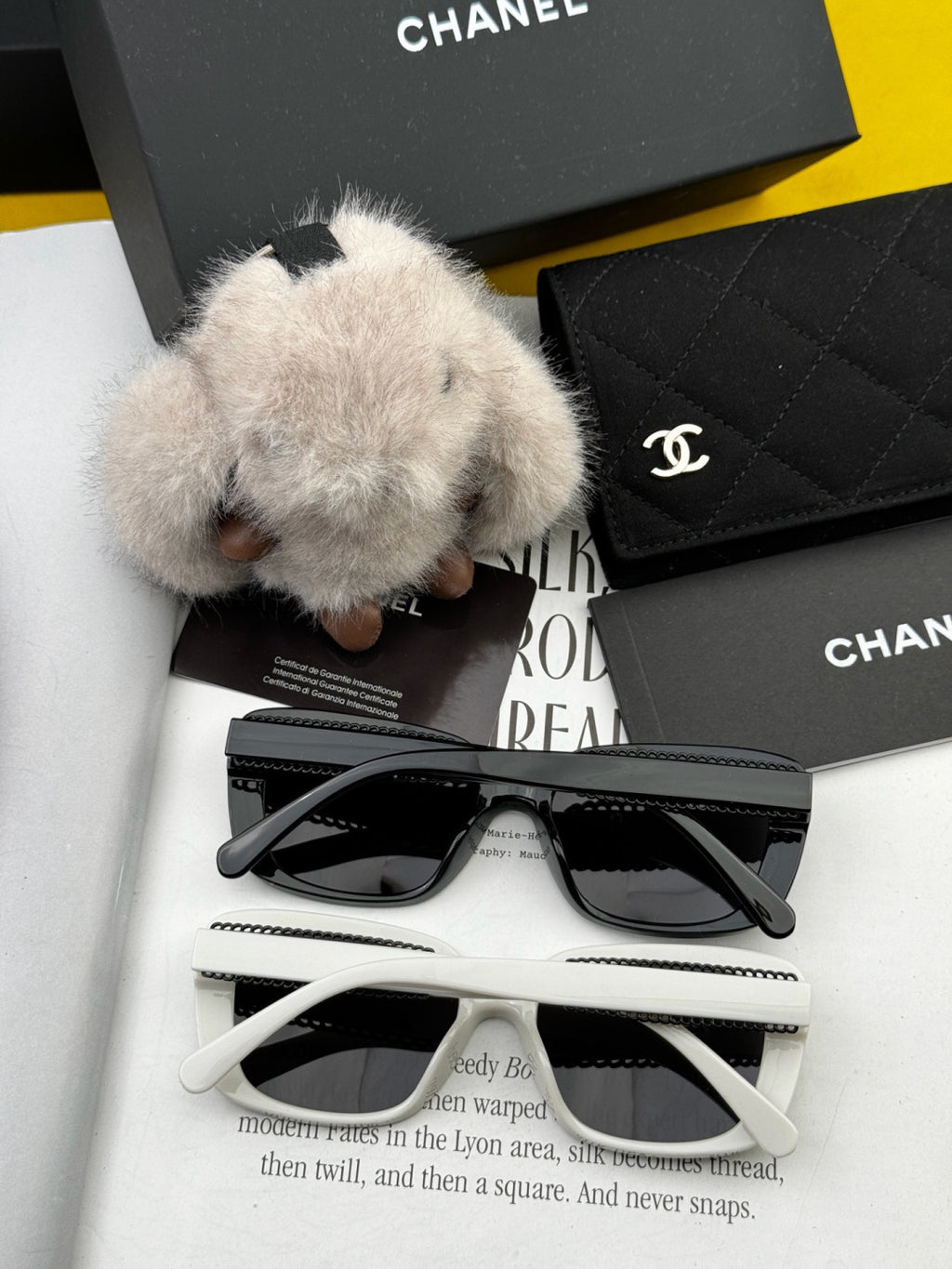 Chanel CH1908 Polarized Square Red Lens Sunglasses for Women - 398567 - detail image 6