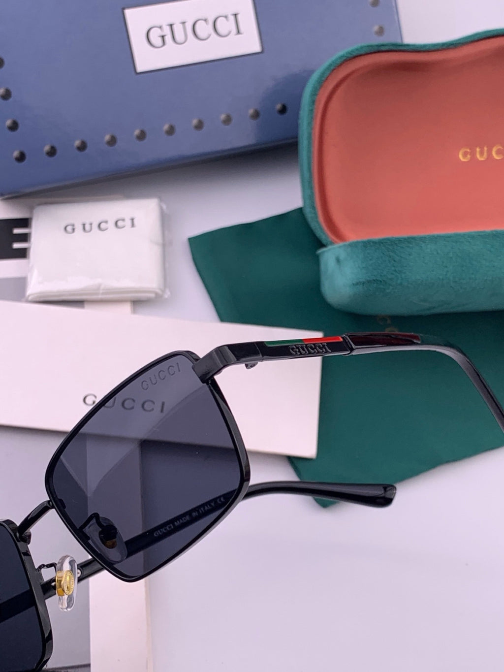 Gucci G6906 Aviator Black Lens Sunglasses for Men & Women - 398384 - detail image 6