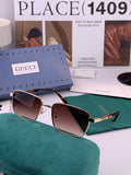 Gucci G6906 Aviator Black Lens Sunglasses for Men & Women - 398384