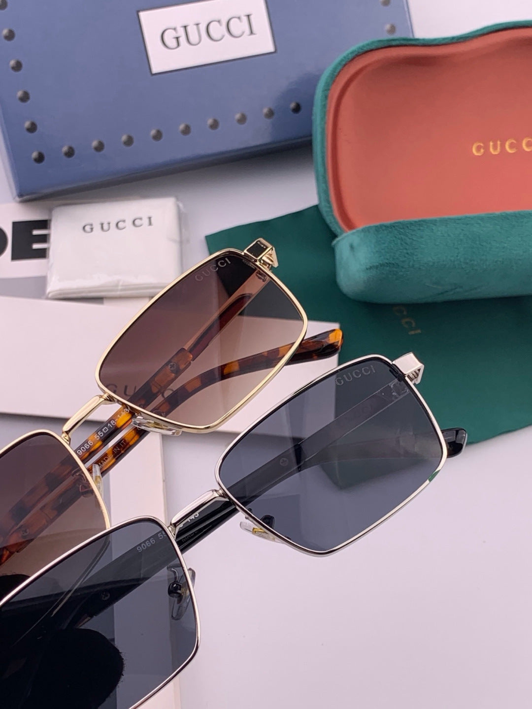 Gucci G6906 Aviator Black Lens Sunglasses for Men & Women - 398385 - detail image 5