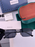 Gucci G6906 Aviator Black Lens Sunglasses for Men & Women - 398385
