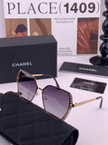 Chanel CH1791 Lightweight Rimless Gold Lens Sunglasses for Women - 398562