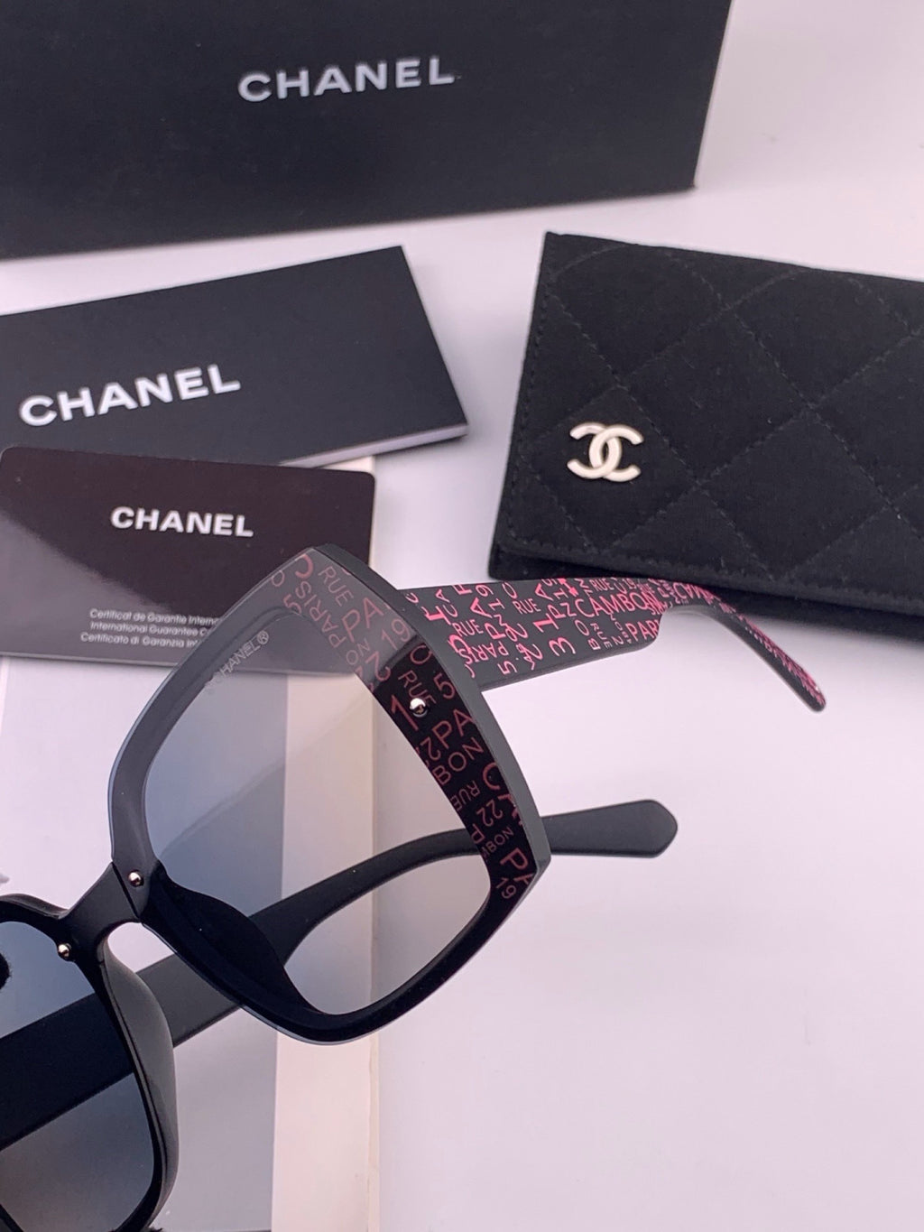 Chanel CH9813 Polarized Square Gold Lens Sunglasses for Women - 398565 - detail image 3