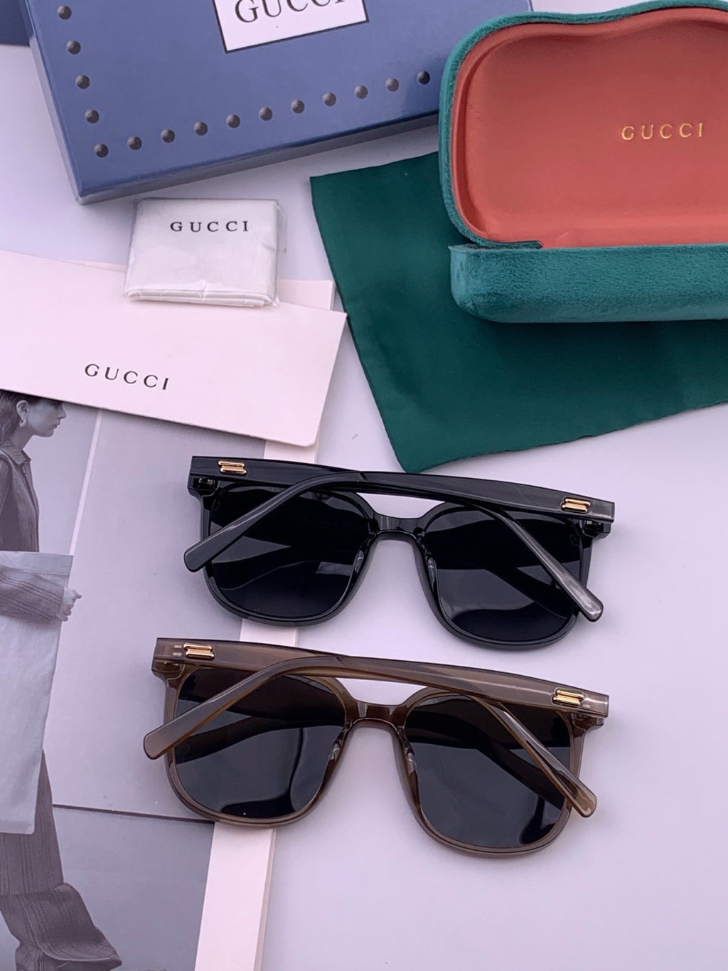 Gucci G02040 Polarized Fashion Brown Lens Sunglasses for Women - 398386 - detail image 5