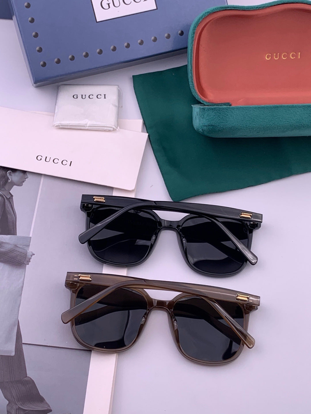 Gucci G02040 Polarized Fashion Brown Lens Sunglasses for Women - 398386 - detail image 5
