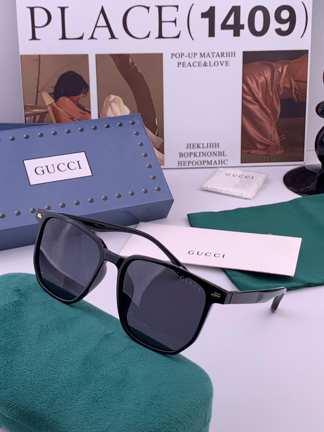 Gucci G82040 Polarized Fashion Black Lens Sunglasses for Women - 398387 - detail image 2