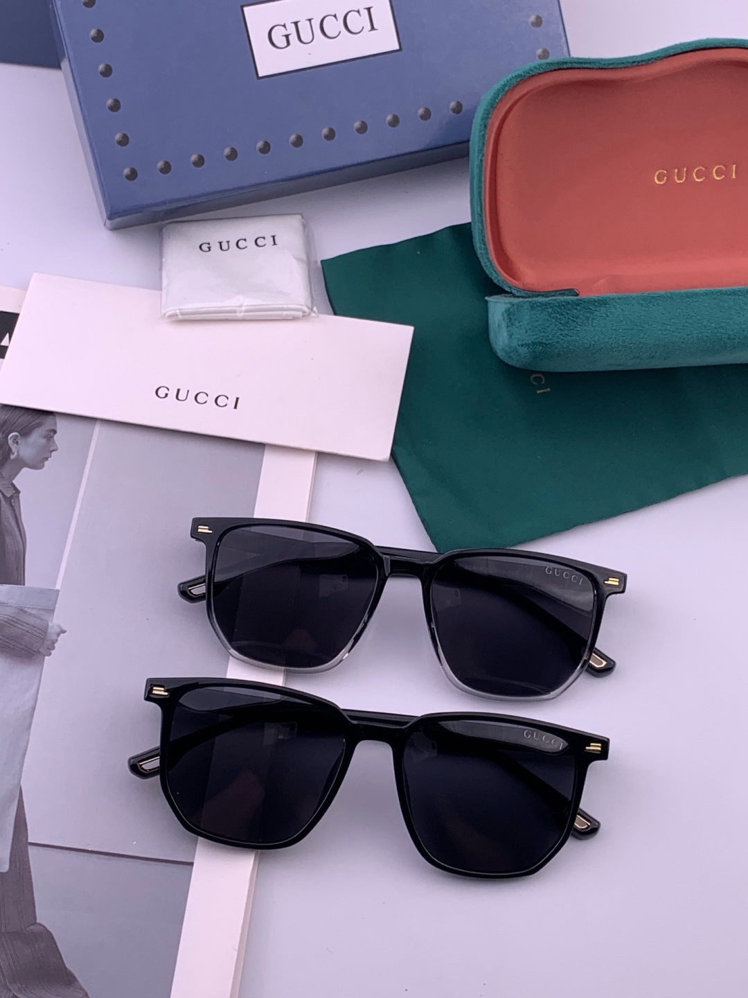 Gucci G82040 Polarized Fashion Black Lens Sunglasses for Women - 398387 - detail image 6