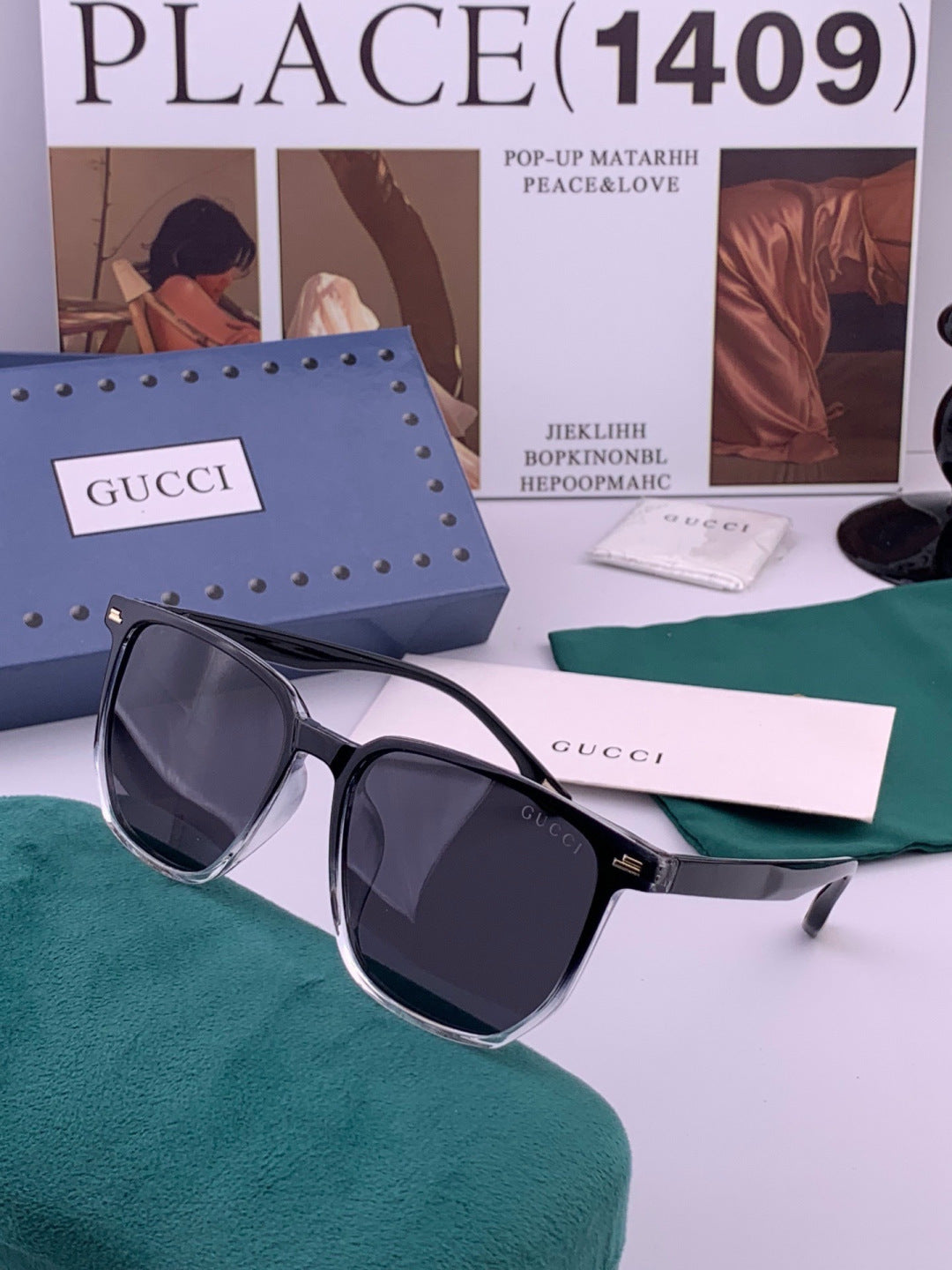Gucci G82040 Polarized Fashion Black Lens Sunglasses for Women - 398387 - detail image 3