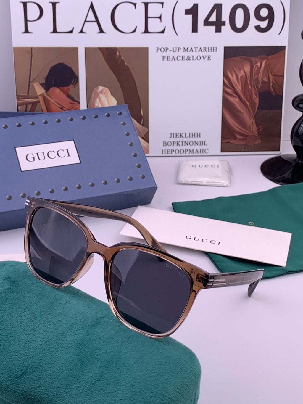 Gucci G72040 Polarized Fashion Gold Lens Sunglasses for Women - 398388 - detail image 4