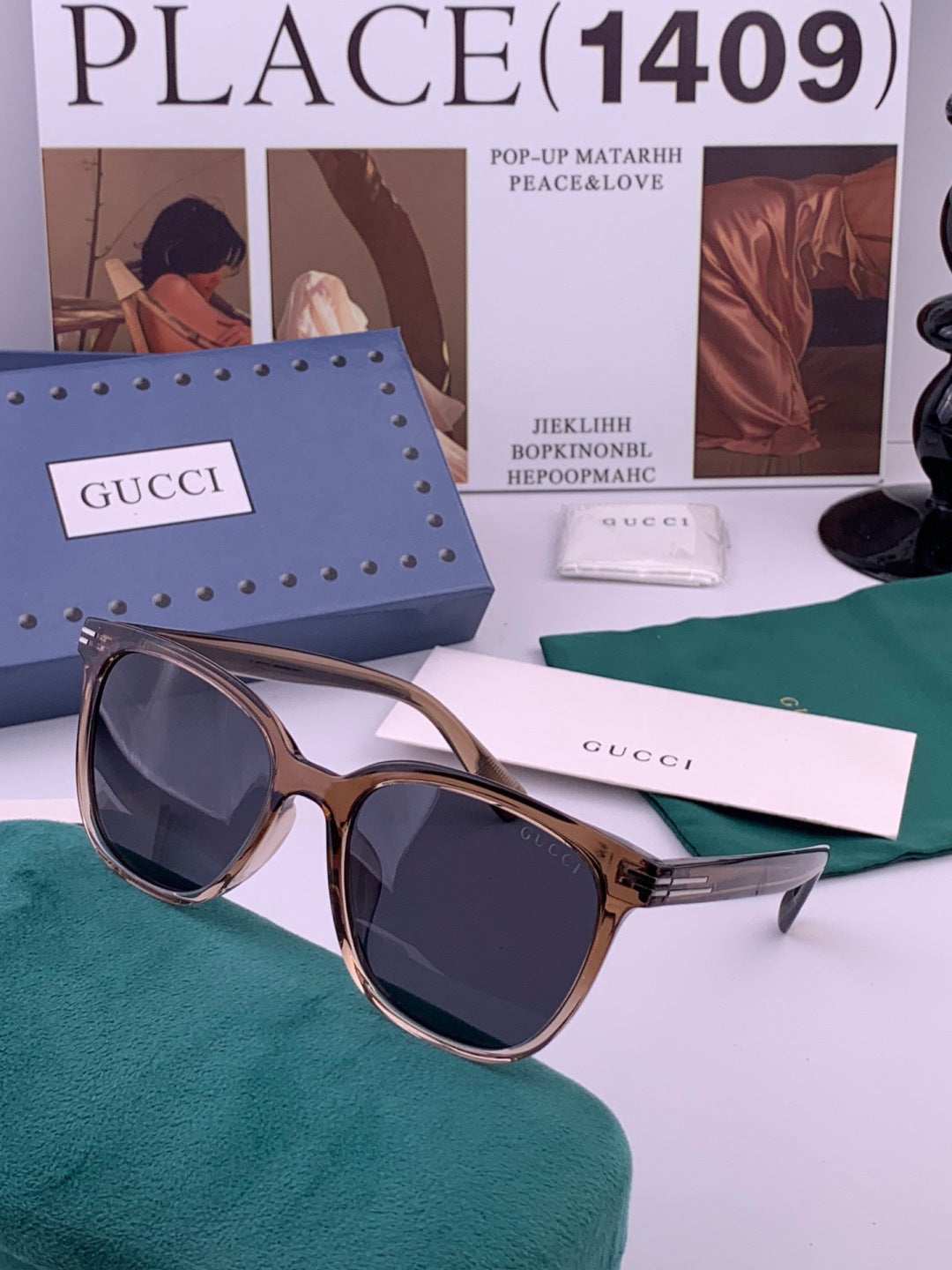 Gucci G72040 Polarized Fashion Gold Lens Sunglasses for Women - 398388 - detail image 4
