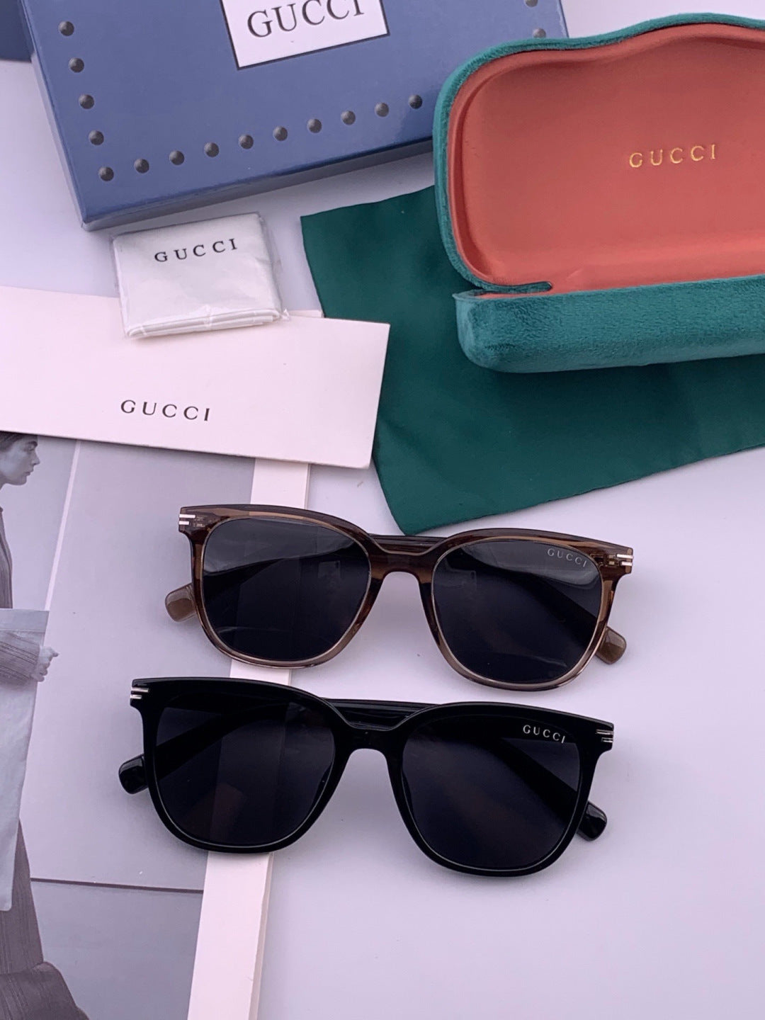 Gucci G72040 Polarized Fashion Gold Lens Sunglasses for Women - 398388 - detail image 7