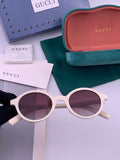 Gucci G6910 Polarized Round Red Lens Sunglasses for Women - 398389