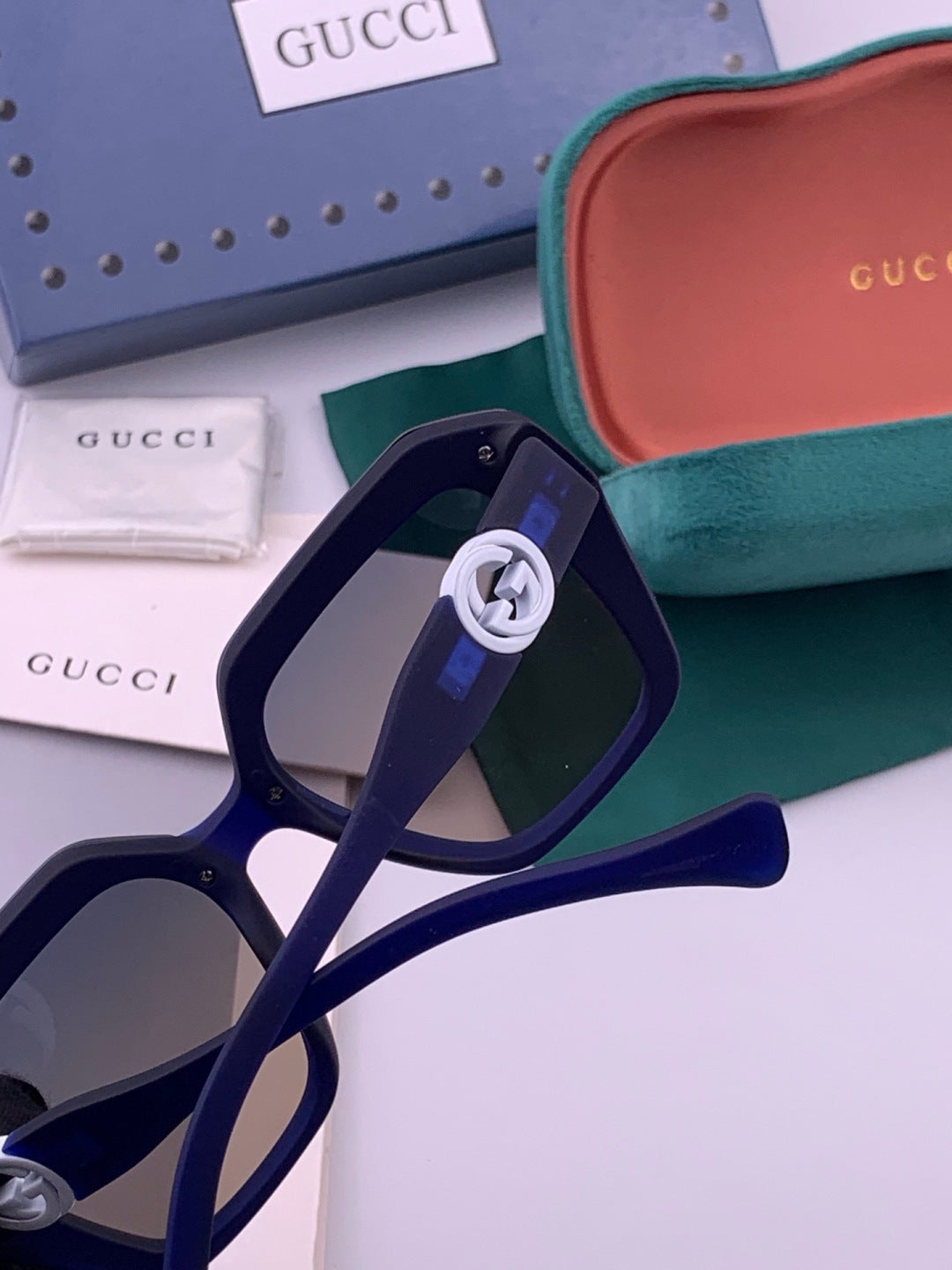 Gucci G7177 Polarized Square Black Lens Sunglasses for Women - 398395 - detail image 5