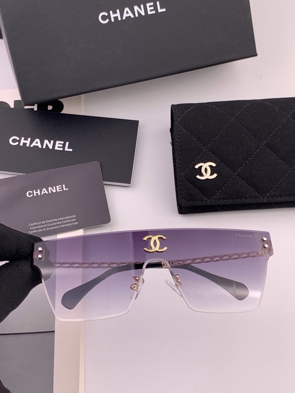Chanel CH61739 Oversized Pink Lens Sunglasses for Women - 398559