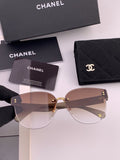 Chanel CH0973 Polarized Round Pink Lens Sunglasses for Women - 398560