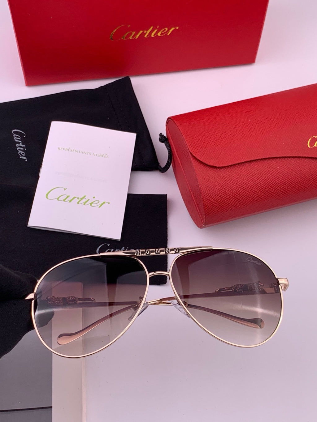 Cartier K41758 Fashion Black Lens Sunglasses for Men & Women - 398998 - detail image 3