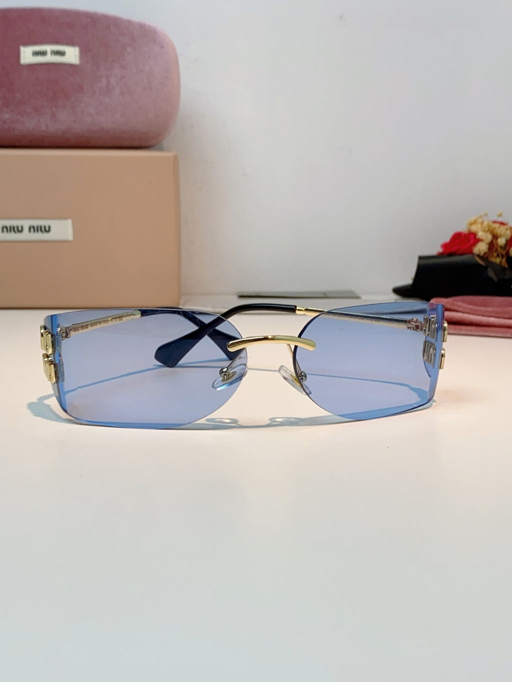 Miu Miu A51S Fashion Gold Lens Sunglasses for Men & Women - detail image 2