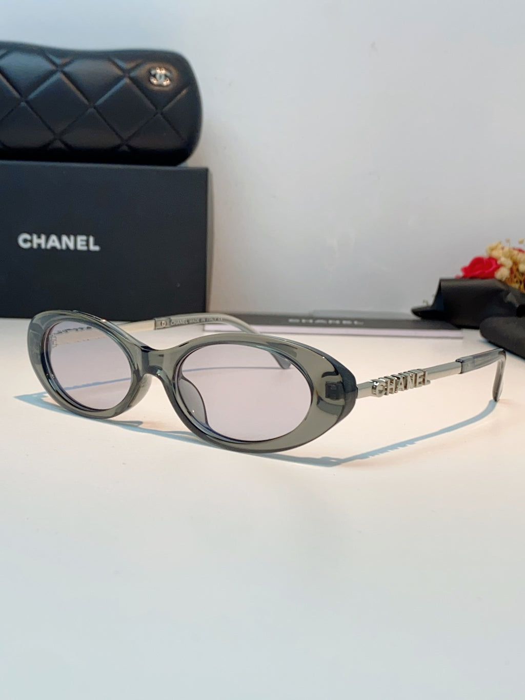 Chanel Cat-Eye Gray Lens Sunglasses for Men & Women - 398603