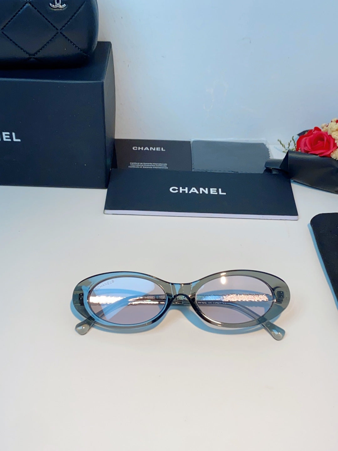 Chanel Cat-Eye Gray Lens Sunglasses for Men & Women - 398603 - detail image 10