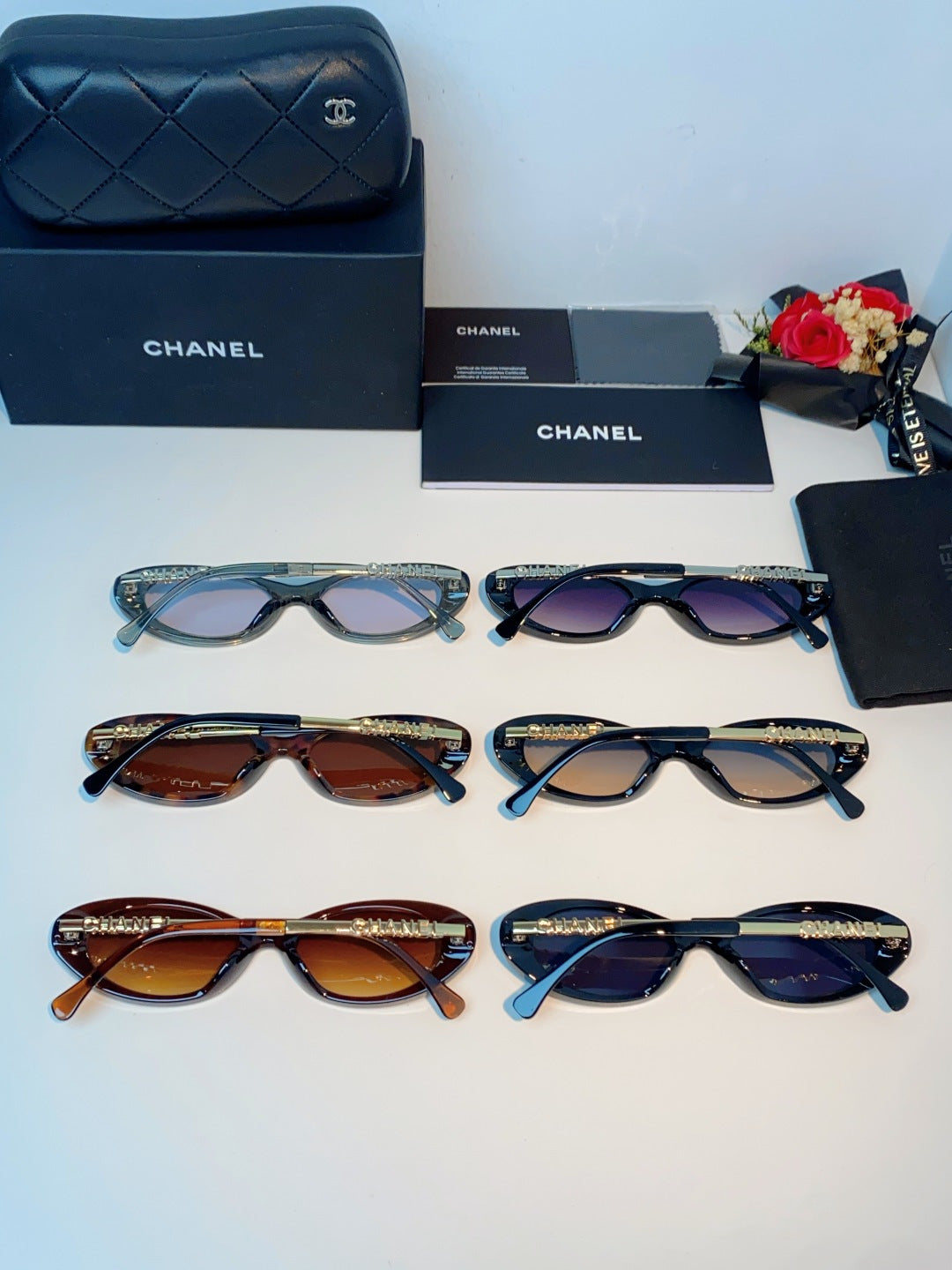 Chanel Cat-Eye Gray Lens Sunglasses for Men & Women - 398603 - detail image 12