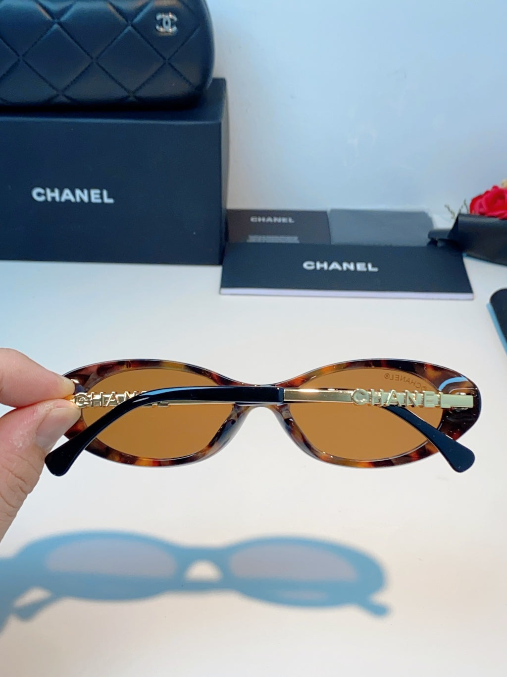 Chanel Cat-Eye Brown Lens Sunglasses for Men & Women - 398604 - detail image 5