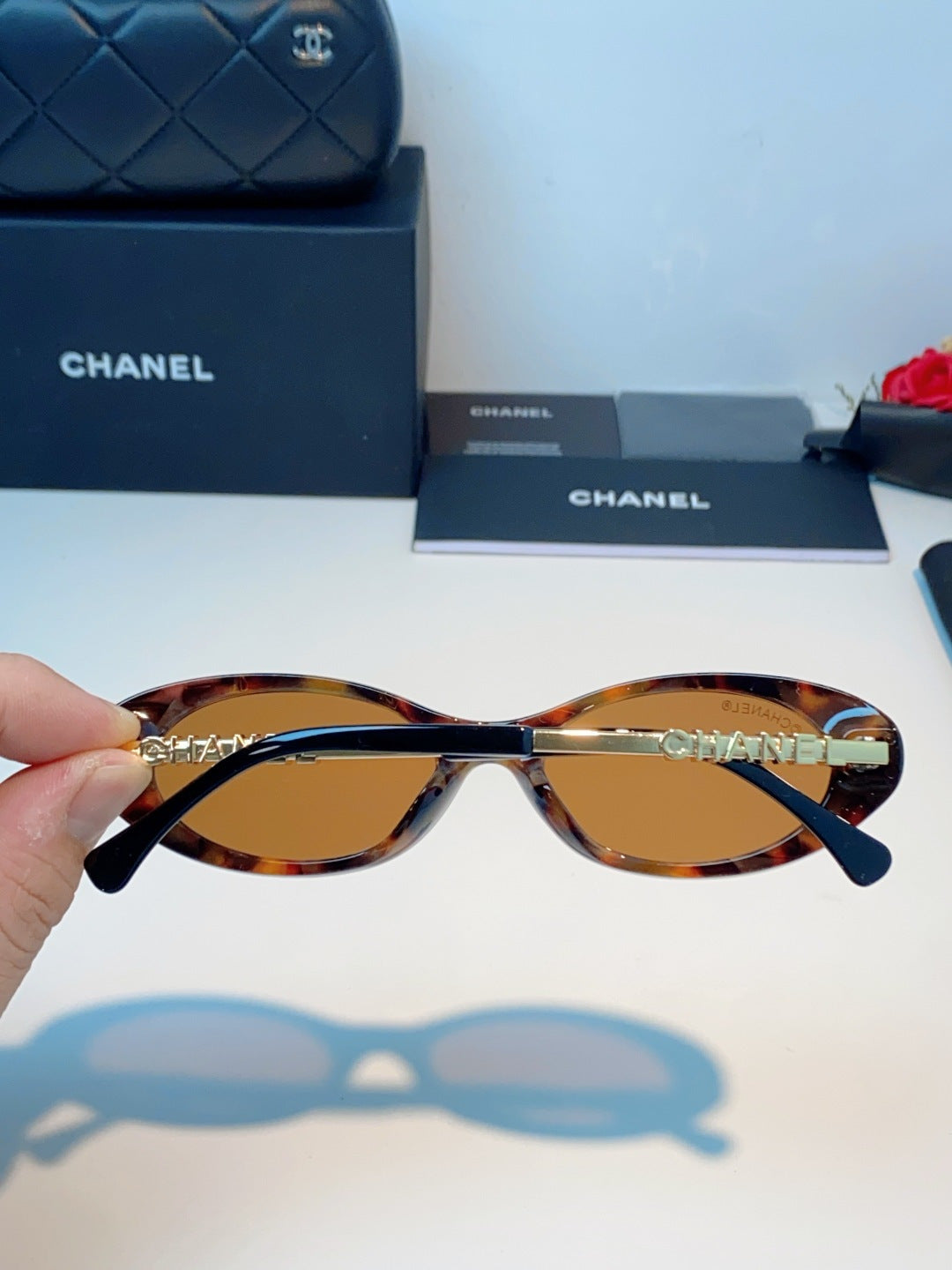 Chanel Cat-Eye Brown Lens Sunglasses for Men & Women - 398604 - detail image 5