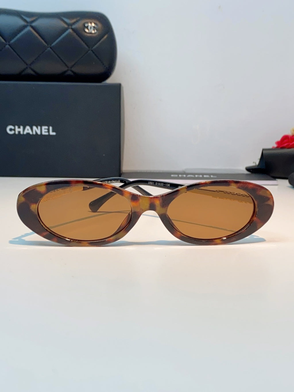 Chanel Cat-Eye Brown Lens Sunglasses for Men & Women - 398604 - detail image 2