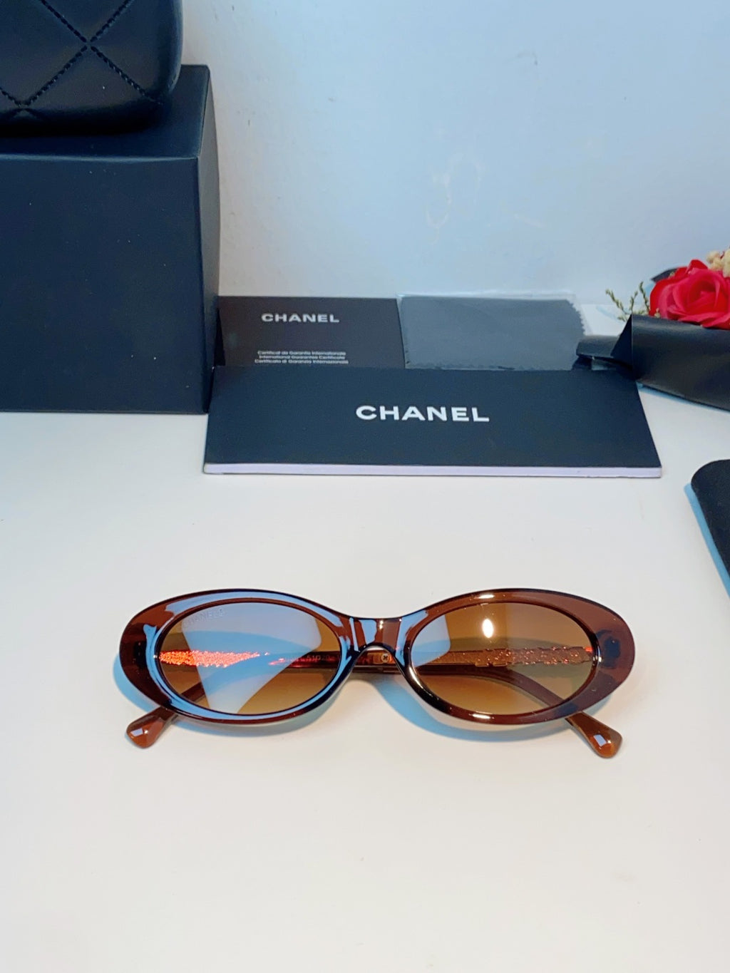 Chanel Cat-Eye Brown Lens Sunglasses for Men & Women - 398605 - detail image 10