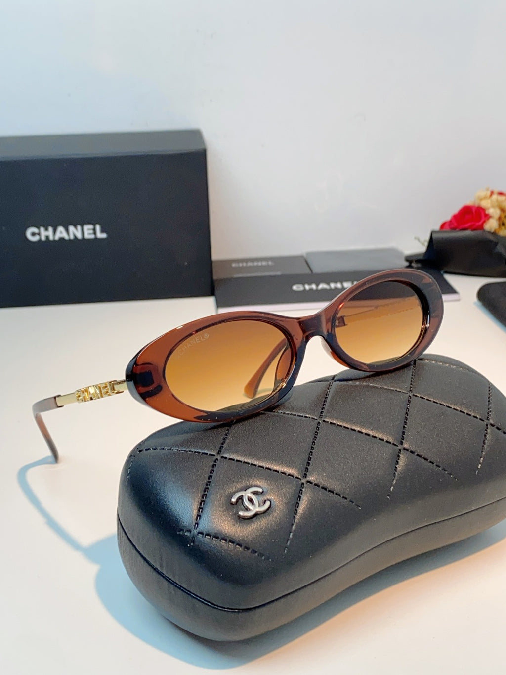 Chanel Cat-Eye Brown Lens Sunglasses for Men & Women - 398605 - detail image 11