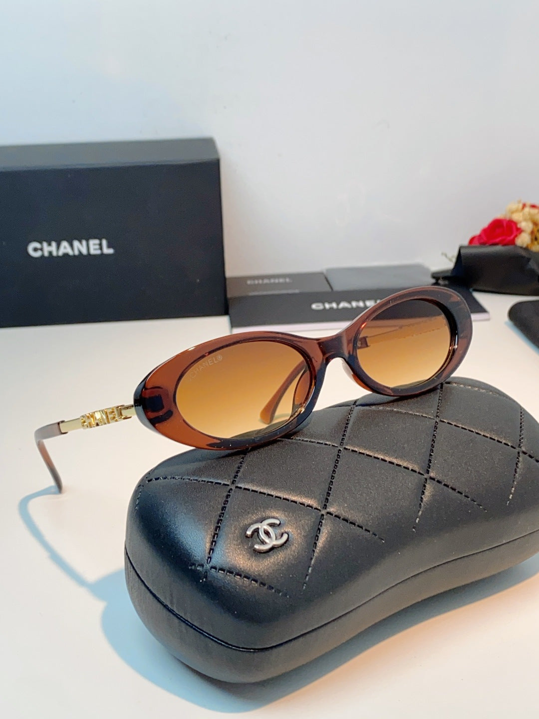 Chanel Cat-Eye Brown Lens Sunglasses for Men & Women - 398605 - detail image 11
