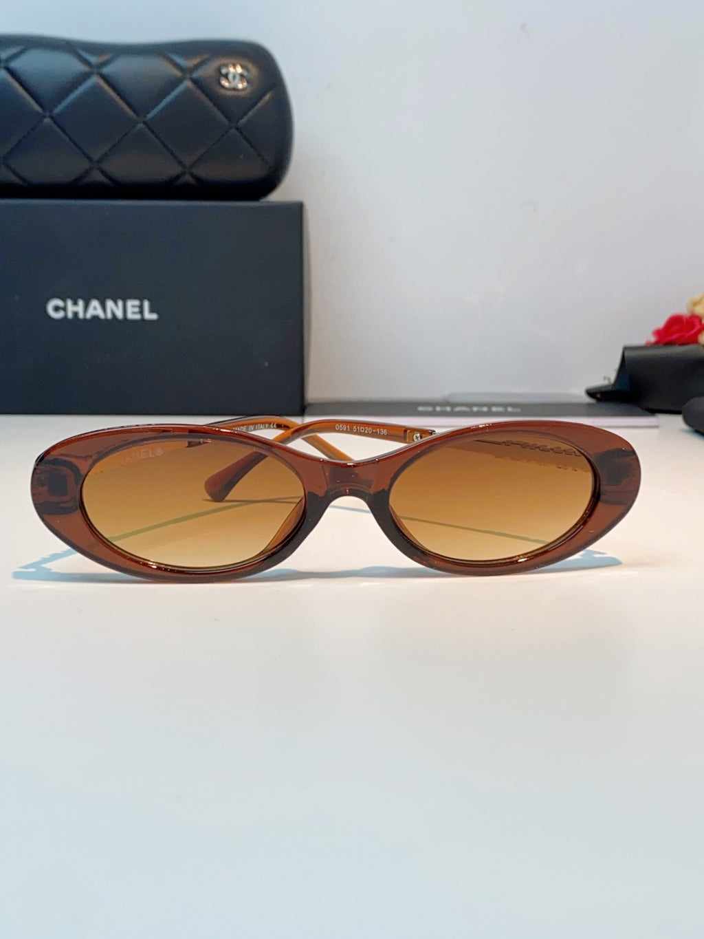 Chanel Cat-Eye Brown Lens Sunglasses for Men & Women - 398605 - detail image 2