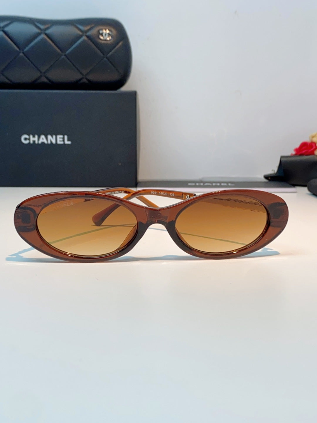 Chanel Cat-Eye Brown Lens Sunglasses for Men & Women - 398605 - detail image 2