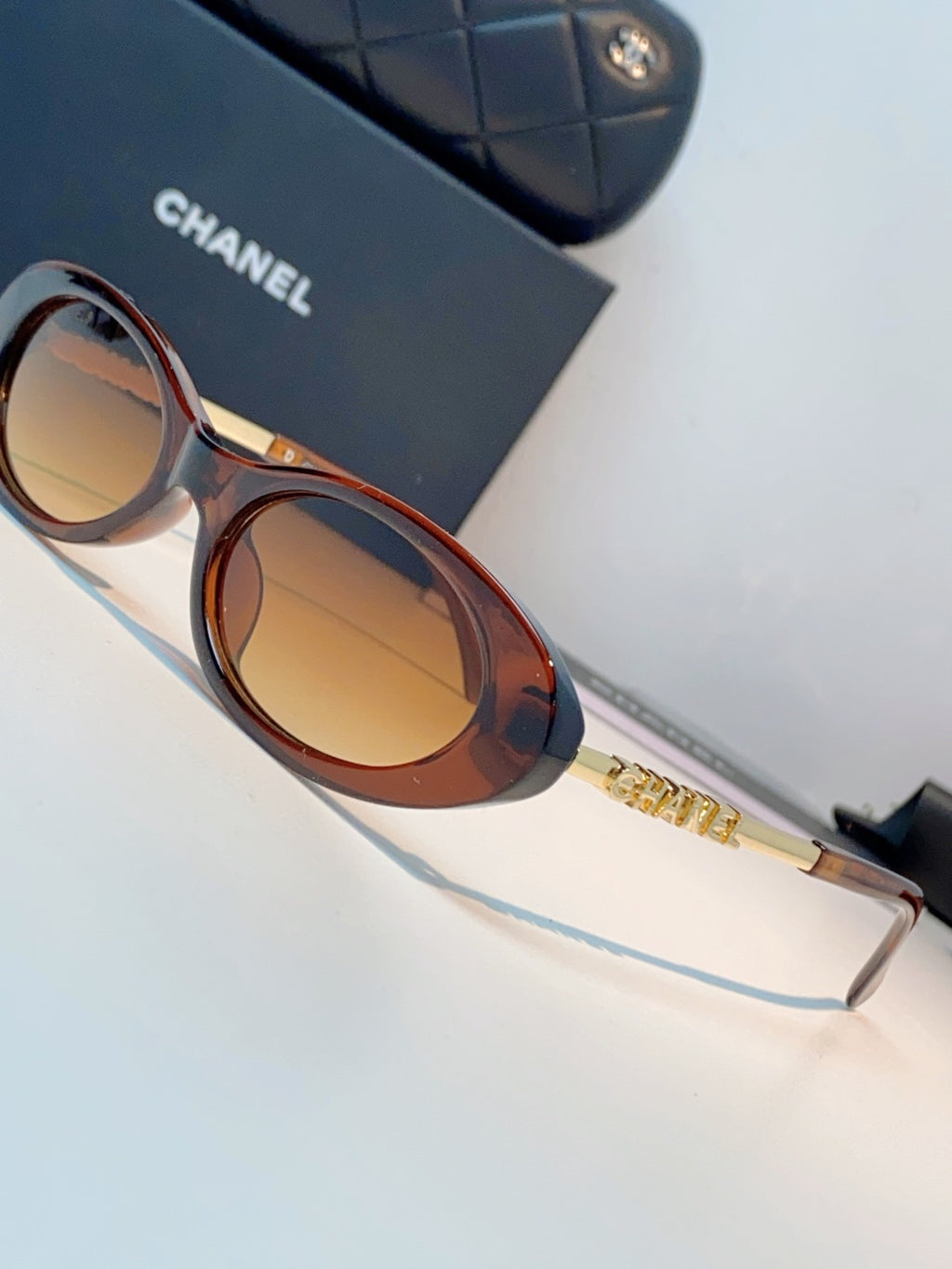Chanel Cat-Eye Brown Lens Sunglasses for Men & Women - 398605 - detail image 7