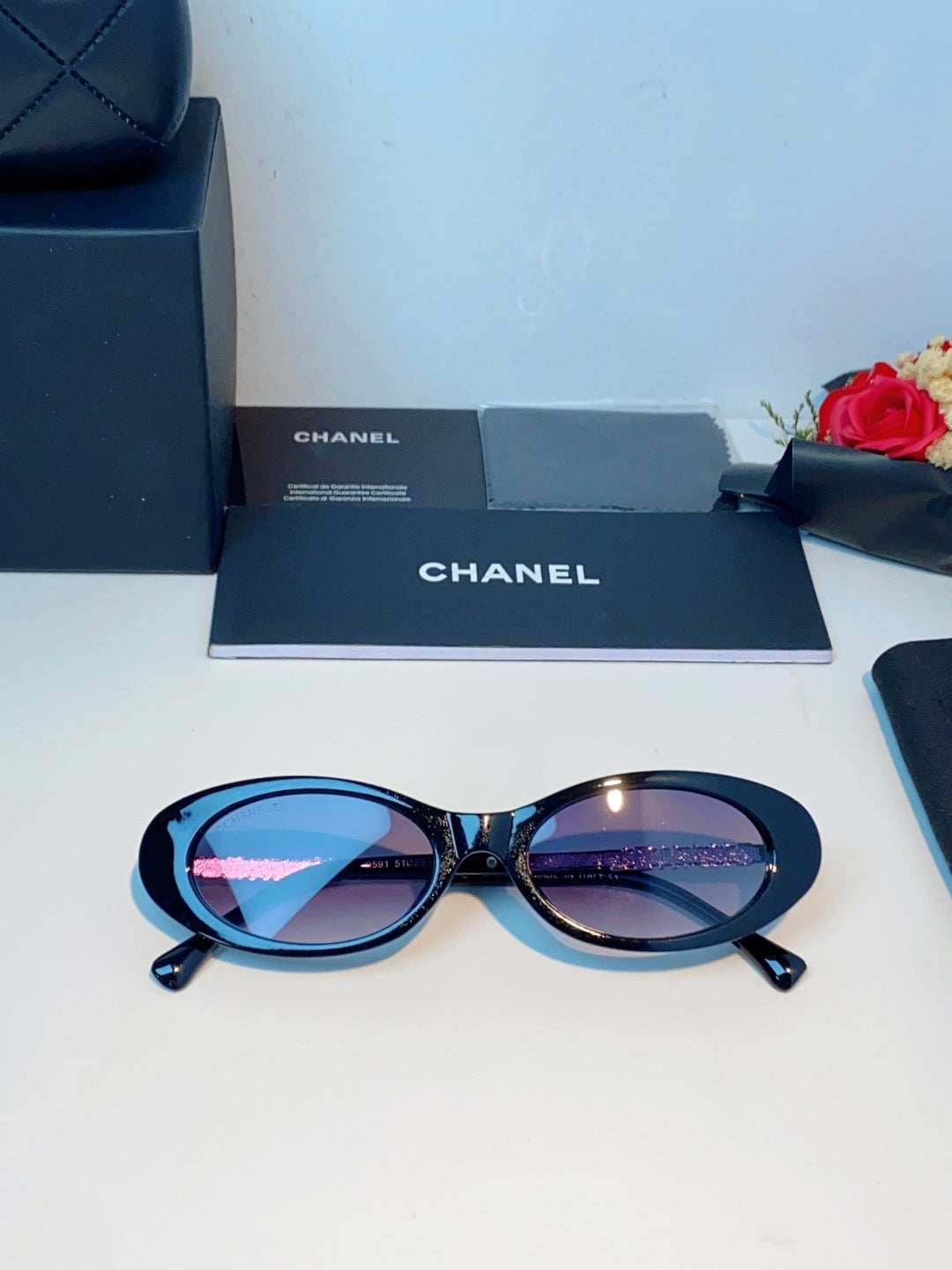 Chanel Cat-Eye Gray Lens Sunglasses for Men & Women - 398606 - detail image 10