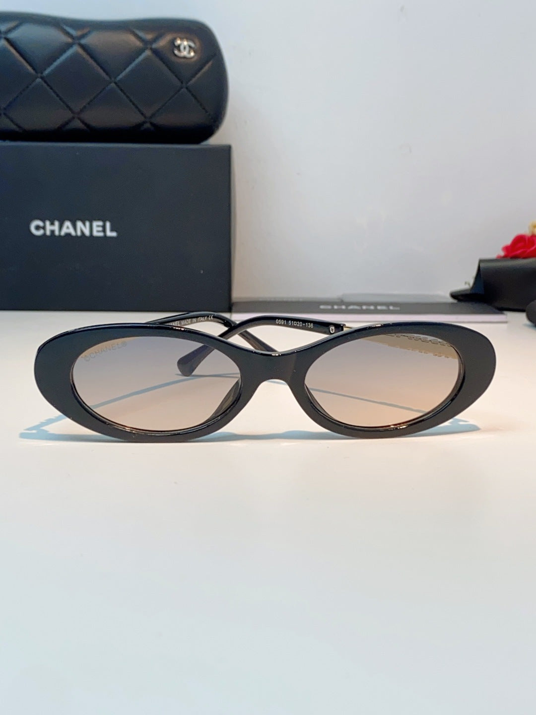 Chanel Cat-Eye Gray Lens Sunglasses for Men & Women - 398607 - detail image 2