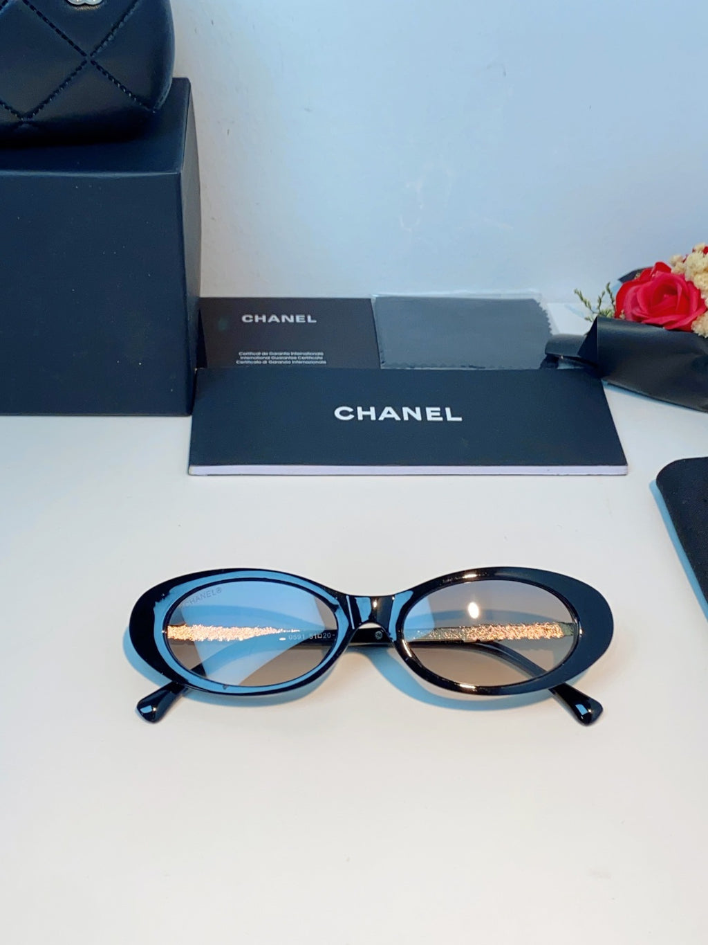 Chanel Cat-Eye Gray Lens Sunglasses for Men & Women - 398607 - detail image 10
