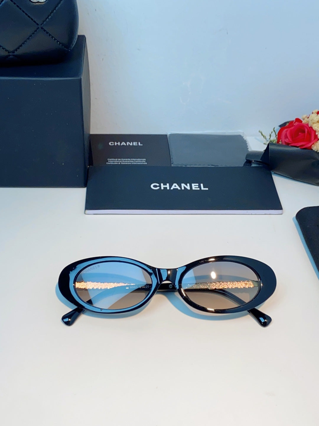 Chanel Cat-Eye Gray Lens Sunglasses for Men & Women - 398607 - detail image 10