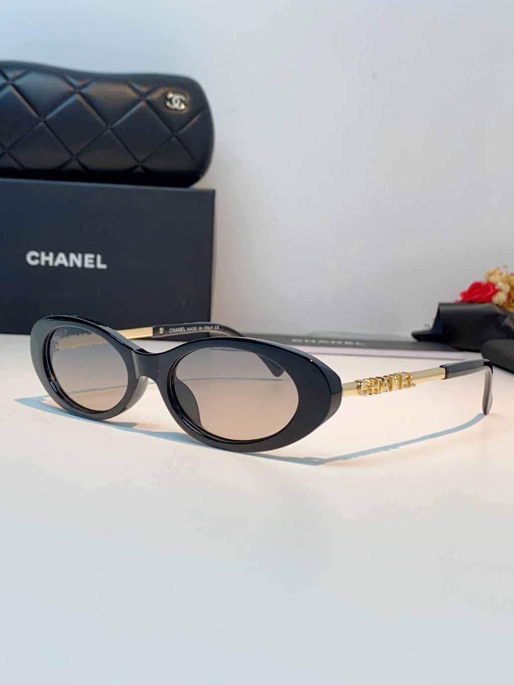 Chanel Cat-Eye Gray Lens Sunglasses for Men & Women - 398607