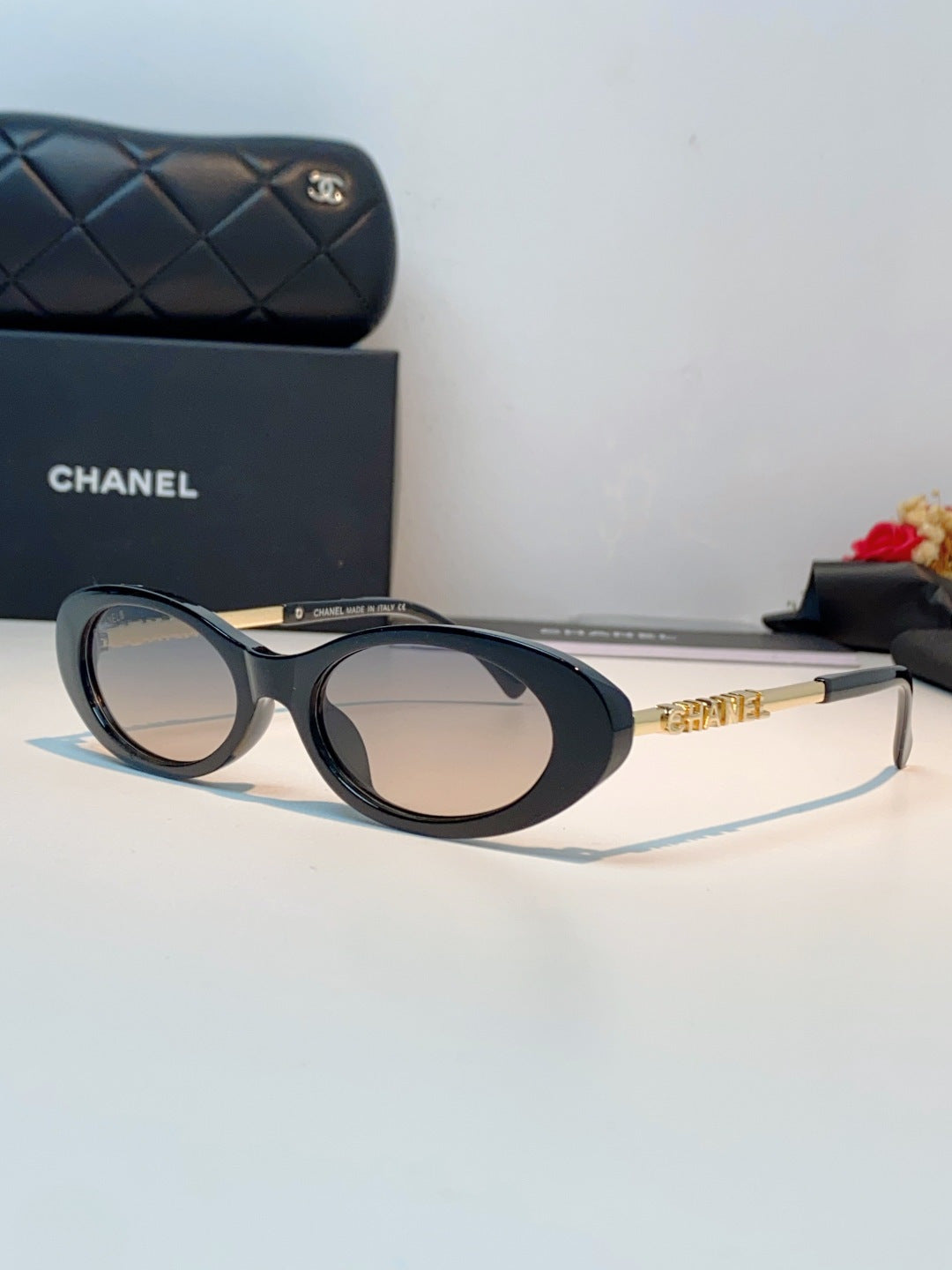 Chanel Cat-Eye Gray Lens Sunglasses for Men & Women - 398607
