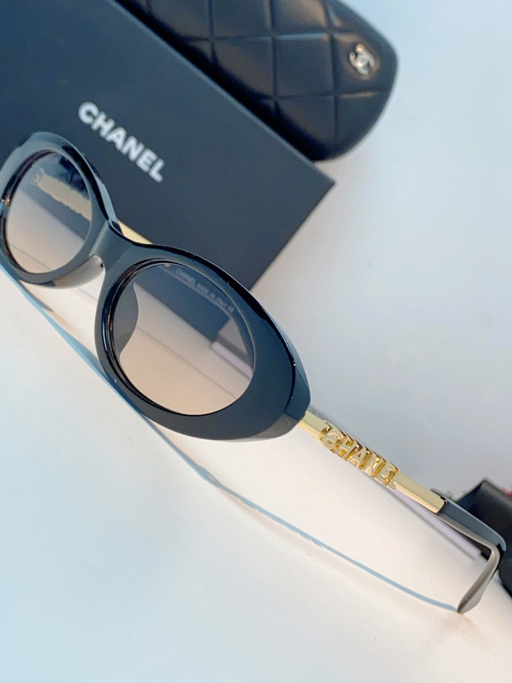 Chanel Cat-Eye Gray Lens Sunglasses for Men & Women - 398607 - detail image 7