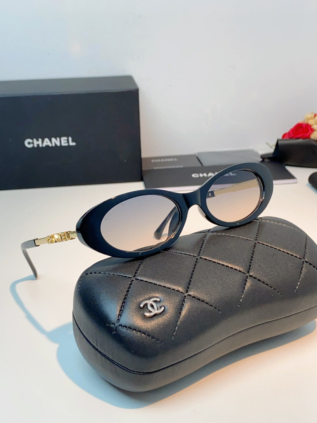 Chanel Cat-Eye Gray Lens Sunglasses for Men & Women - 398607 - detail image 11