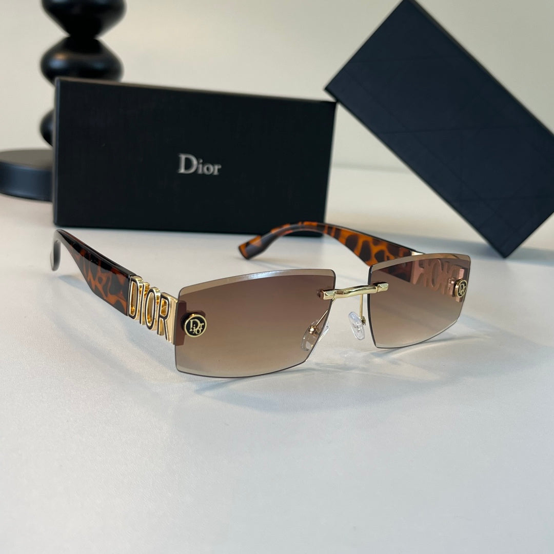 Dior Fashion Brown Lens Sunglasses for Men & Women - 398667