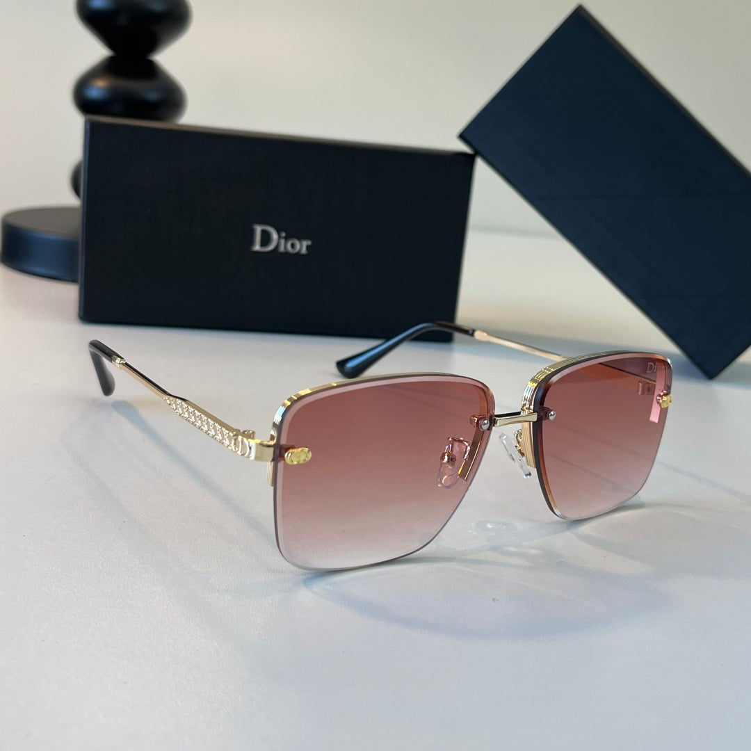 Dior Fashion Red Lens Sunglasses for Men & Women - 486851