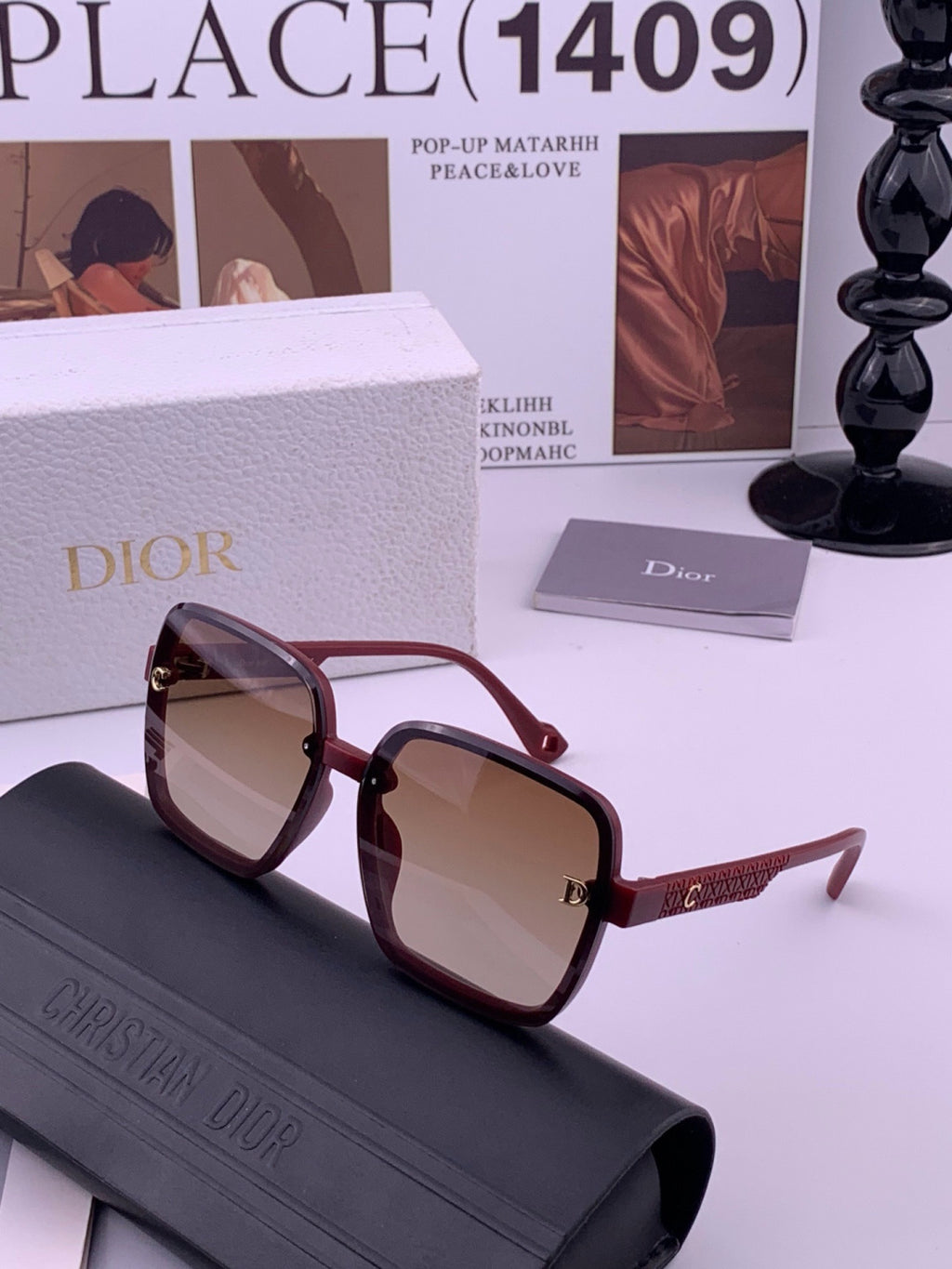Dior D47002 Fashion Purple Lens Sunglasses for Men & Women - 398734