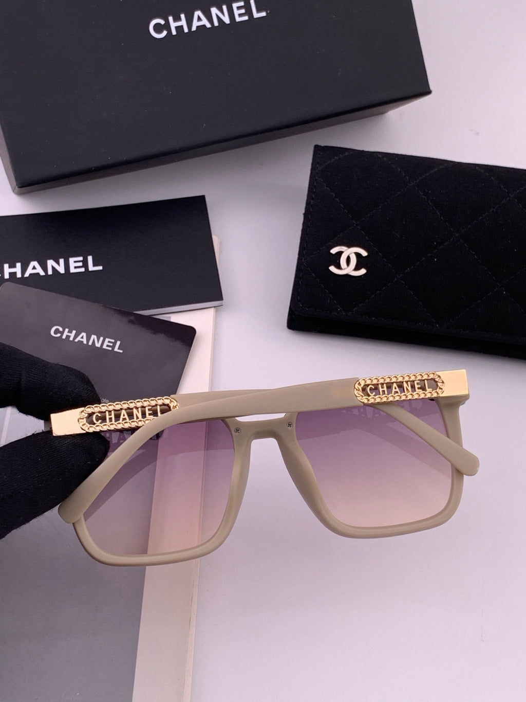 Chanel CH07003 Fashion Purple Lens Sunglasses for Men & Women - 398641 - detail image 6